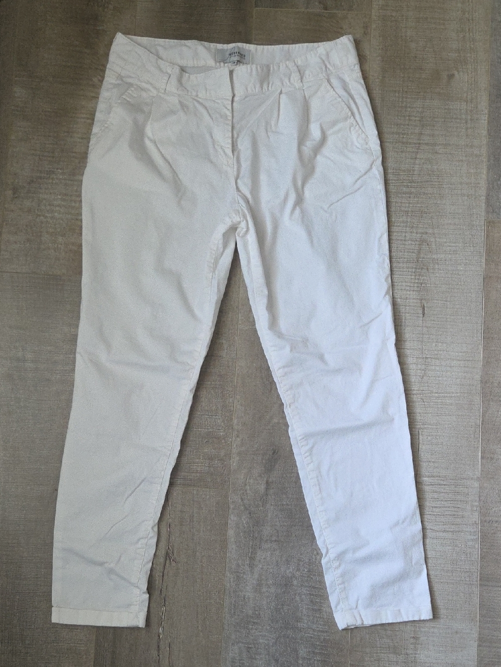 Reserved Men's White Slim Chino Pants